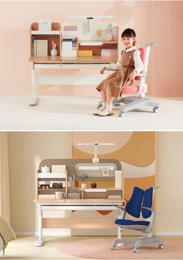 護(hù)童艾虎學(xué)習(xí)桌（上）、護(hù)童胡桃?jiàn)A子學(xué)習(xí)桌（下）