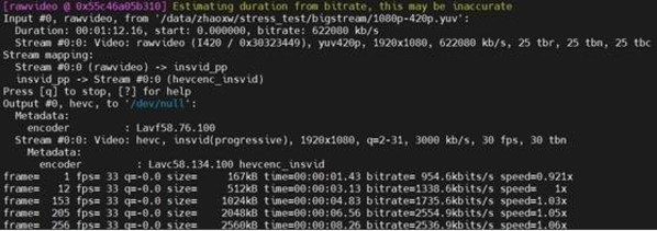 M10A視頻轉(zhuǎn)碼性能測試結(jié)果 M10A視頻轉(zhuǎn)碼性能測試結(jié)果
