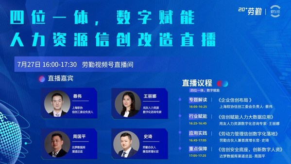 行業(yè)首次，勞勤人力資源管理信創(chuàng)改造直播活動圓滿結束