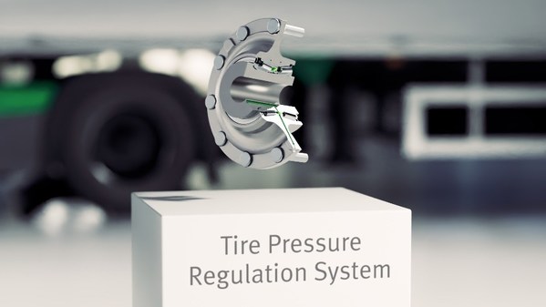 舍弗勒帶集成密封件的輪轂軸承，可根據(jù)駕駛工況在車輛行駛中自動調(diào)整胎壓，而且不需要駕駛員手動進行任何操作