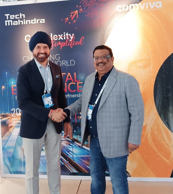Comviva CEO with Harinder Singh, Leader, Telco Service Line, Microsoft at Digital Transformation World event in Copenhagen Comviva CEO with Harinder Singh, Leader, Telco Service Line, Microsoft at Digital Transformation World event in Copenhagen