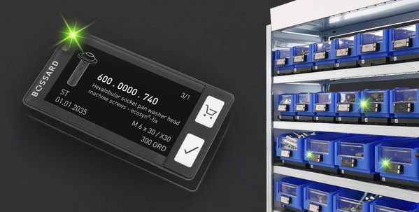 Bossard柏中推出亮燈揀選系統(tǒng)，快速定位物料提高揀貨或補貨效率