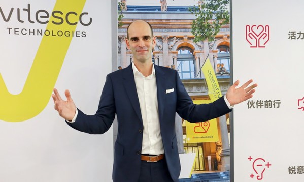 緯湃科技中國(guó)區(qū)總裁顧睿華(Gregoire Cuny)向中國(guó)媒體講述集團(tuán)中期目標(biāo) 緯湃科技中國(guó)區(qū)總裁顧睿華(Gregoire Cuny)向中國(guó)媒體講述集團(tuán)中期目標(biāo)