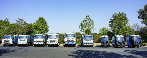 仙途智能無錫錫山商務區(qū)自動駕駛清掃車隊