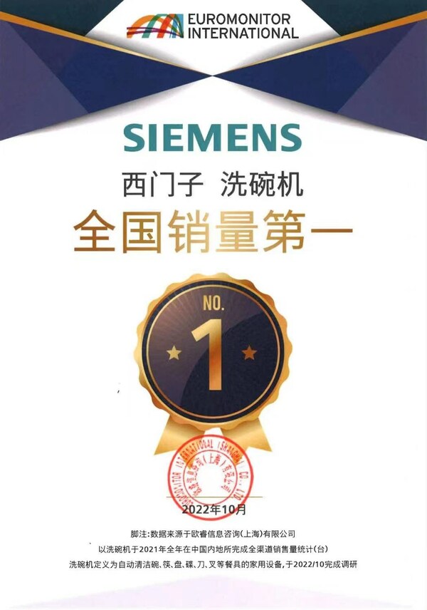 西門(mén)子家電2022連創(chuàng)多項(xiàng)第一，亮眼成績(jī)持續(xù)夯實(shí)行業(yè)領(lǐng)先地位