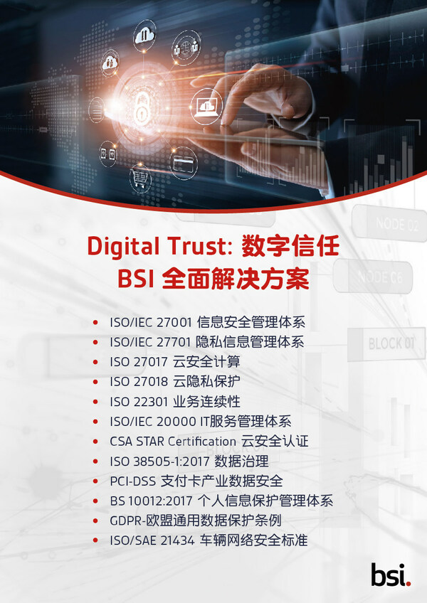 BSI向復(fù)宏漢霖頒發(fā)ISO/IEC 27001信息安全管理體系認(rèn)證證書(shū)