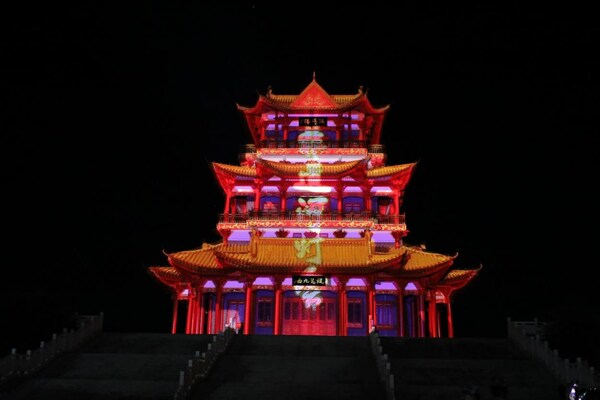 2023河曲非遺河燈會盛大開啟 3D光影打造視覺盛宴