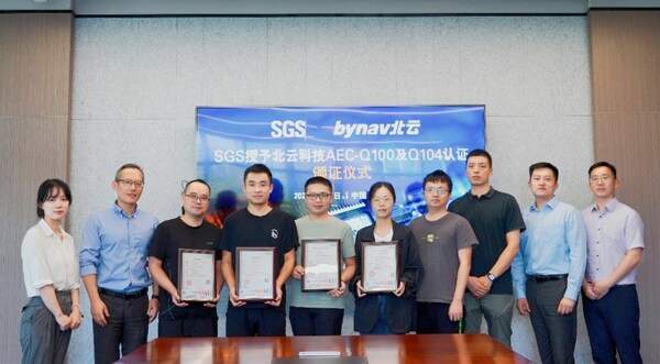 SGS助力北云科技新一代芯片Alice和高精度定位/組合導(dǎo)航模組P-Module順利通過AEC-Q系列認(rèn)證測(cè)試