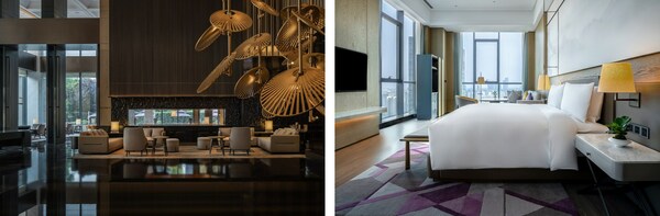 西安高新JW萬豪酒店大堂酒廊及全景客房 西安高新JW萬豪酒店大堂酒廊及全景客房