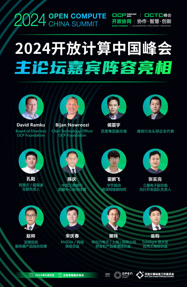 主論壇嘉賓陣容亮相！2024開放計算中國峰會將于8月8日舉辦
