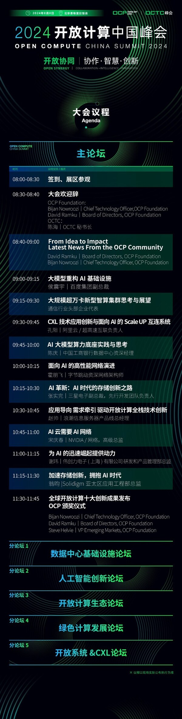 主論壇嘉賓陣容亮相！2024開放計算中國峰會將于8月8日舉辦