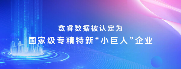 數(shù)睿數(shù)據(jù)被認(rèn)定為國家級專精特新