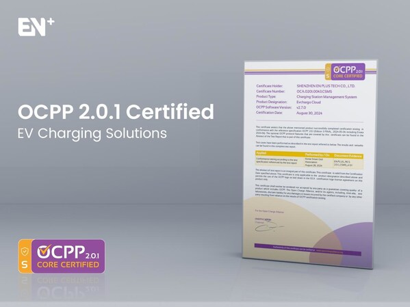 EN Plus OCPP 2.0.1 Certified EN Plus OCPP 2.0.1 Certified