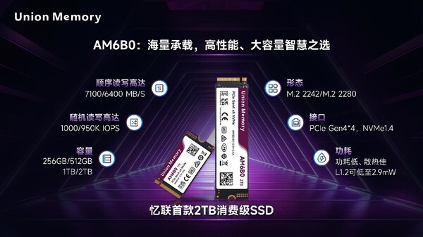 憶聯(lián)AM6B0 憶聯(lián)AM6B0