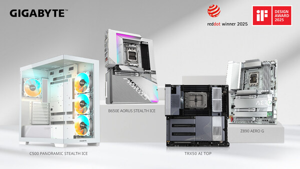 技嘉科技橫掃&nbsp;2025 iF 與紅點(diǎn)設(shè)計(jì)大獎(jiǎng)，展現(xiàn)全產(chǎn)品線研發(fā)實(shí)力