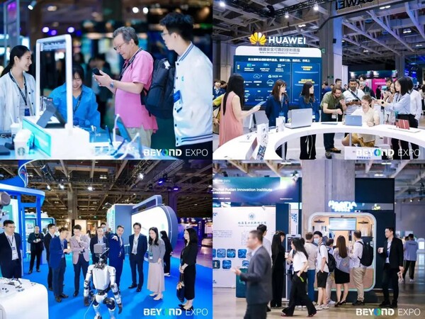 展區(qū)面向公眾免費(fèi)開放，參會(huì)者在各類展示項(xiàng)目前駐足交流