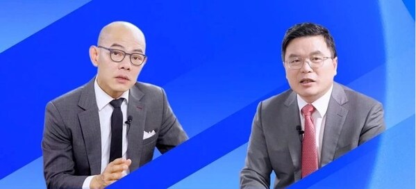 左：IBM咨詢大中華區(qū)及韓國總裁陳科典；右：惠州市德賽西威汽車電子股份有限公司高級(jí)副總裁及戰(zhàn)略發(fā)展模塊總監(jiān)林廣球