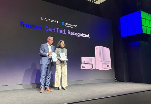 TÜV萊茵為云鯨智能掃地機(jī)器人Narwal Flow頒發(fā)四項(xiàng)認(rèn)證 TÜV萊茵為云鯨智能掃地機(jī)器人Narwal Flow頒發(fā)四項(xiàng)認(rèn)證