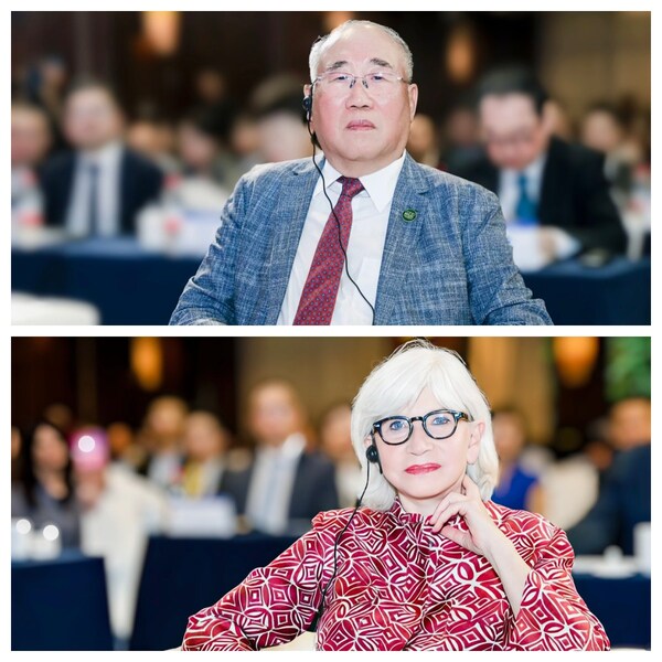 中國氣候變化事務(wù)首任特使解振華；COP30歐洲特使、歐洲氣候基金會(huì)主席圖比亞娜