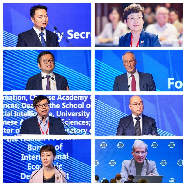 海南省保亭黎族苗族自治縣委書記穆克瑞；中國工程院院士、北京大學(xué)常務(wù)副校長喬杰；同濟(jì)大學(xué)建筑與城市規(guī)劃學(xué)院副院長、教授袁烽；瑞中綠色科技聯(lián)盟創(chuàng)始主席、中歐可持續(xù)發(fā)展創(chuàng)新中心（CEIC）聯(lián)席主任喬納斯；中科院自動(dòng)化研究所所長，中國科學(xué)院大學(xué)人工智能學(xué)院院長、復(fù)雜系統(tǒng)認(rèn)知與決策重點(diǎn)實(shí)驗(yàn)室主任徐波；亞洲聯(lián)合基建控股有限公司董事會(huì)主席彭一庭；海南國際經(jīng)濟(jì)發(fā)展局局長唐華；亞投行首席經(jīng)濟(jì)學(xué)家埃里克&middot;伯格洛夫