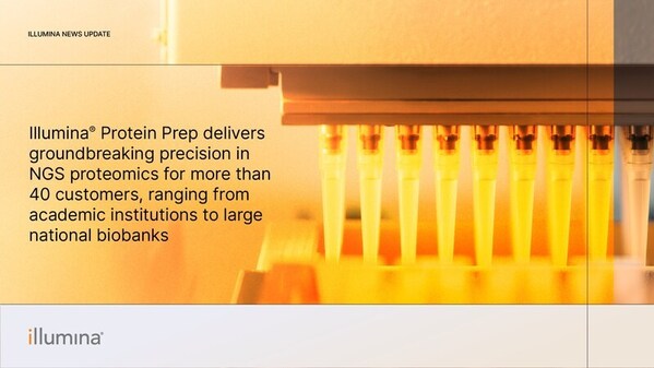 Illumina&reg; Protein Prep 以NGS蛋白質(zhì)組學(xué)技術(shù)為全球超過40家客戶提供突破性的精準(zhǔn)解決方案，涵蓋從學(xué)術(shù)機(jī)構(gòu)到大型國家生物樣本庫