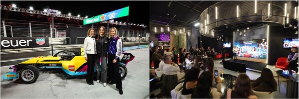 樂高集團(tuán)和F1學(xué)院在拉斯維加斯大獎(jiǎng)賽現(xiàn)場(chǎng)共同揭曉了樂高車隊(duì)的全新涂裝，引發(fā)公眾的期待