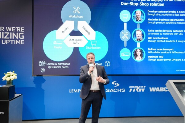 圖：采埃孚售后全球商用車事業(yè)線負(fù)責(zé)人亞歷山大&middot;列夫諾維奇（Aleksander Rabinovitch）