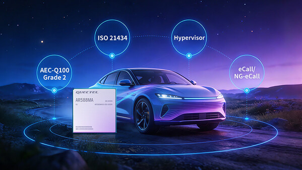 基于MediaTek全球首款5G-A平臺(tái)，移遠(yuǎn)通信率先推出車規(guī)級5G R18模組AR588MA